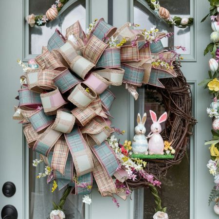 Couronne florale de printemps